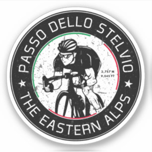 Sticker col du Stelvio - Stelvio Pass cyclisme italien