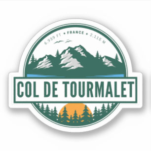 Sticker Col du Tourmalet - visite de la montagne motobi