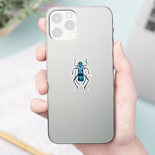Sticker coléoptère Rosalia Alpina (Téléphone)