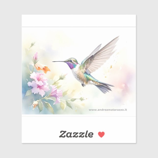 Sticker Colibri (Feuille)