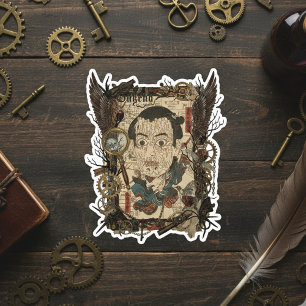 Sticker Collage gothique japonais vintage –