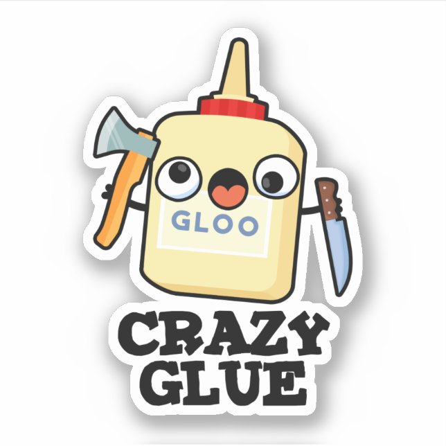 Sticker Colle fou drôle Super Colle Pun (Devant)