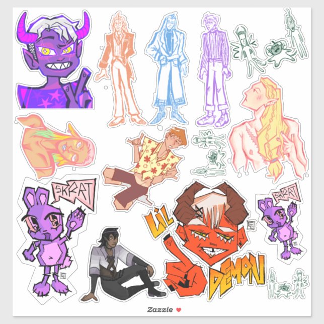 Sticker collection autocollante 2 (Feuille)