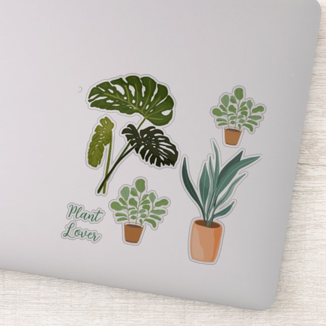 Sticker Collection d'amoureux plantes © par Cathy Thompson (Détail)