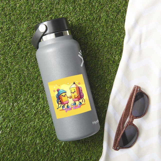 Sticker Collection d'articles scolaires mignons et personn (HydroFlask Insitu)