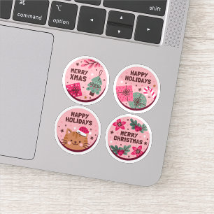 Sticker collection d'autocollants de saison de Noël