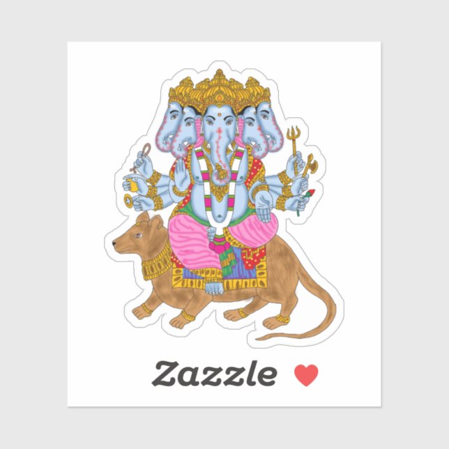 Sticker Collection d'autocollants Ganesha (Feuille)