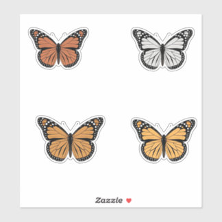 Sticker Collection d'autocollants Variations de papillon m