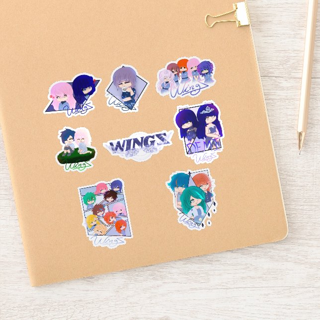 Sticker Collection d'autocollants Wingz - Feuille 3 (Carnet)