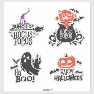 Sticker Collection de phrases et d'icônes Spooky & Sweet