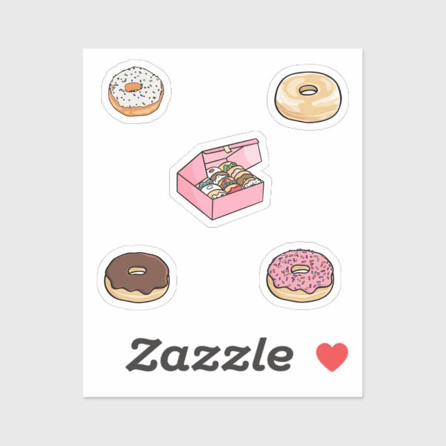 Sticker Collection Donuts (Feuille)