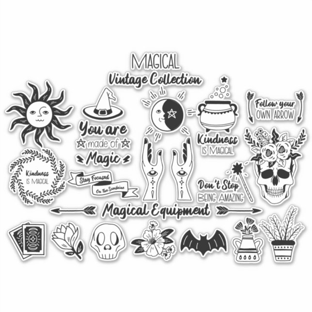 Sticker Collection Magique de Vintage (Devant)