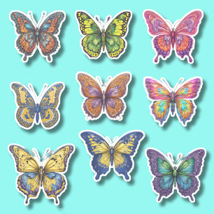 Sticker Collection papillon colorée étanche
