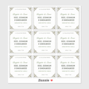 Sticker Collection privée Bougie transparente artisanale