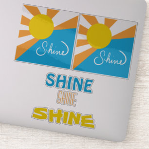 Sticker Collection SHINE Cinq designs colorés