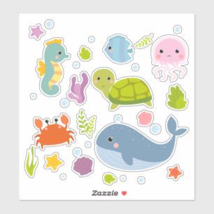 Sticker Collection Vie marine Cute 6 Scrapbooking