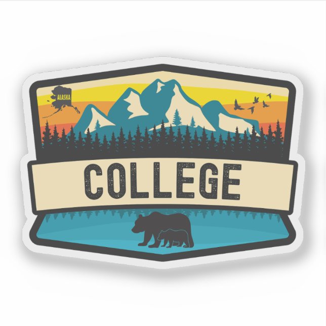 Sticker College, Alaska (Devant)