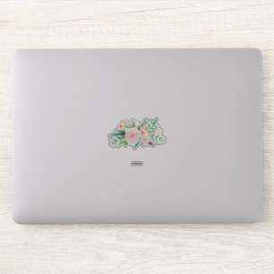 Sticker collier à l'aquarelle de fleur