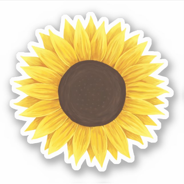 Sticker Collier de tournesol (Devant)