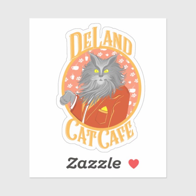 Sticker Collier Henry DeCat en Jaune (Feuille)