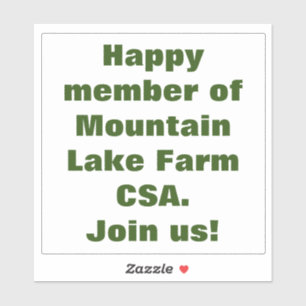 Sticker Collier vinyle blanc amovible, lettres vert foncé