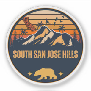 Sticker Collines du sud de San José, Californie