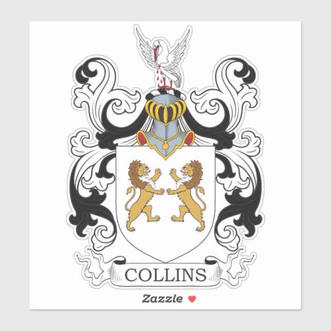 Sticker Collins Family Crest (Feuille)