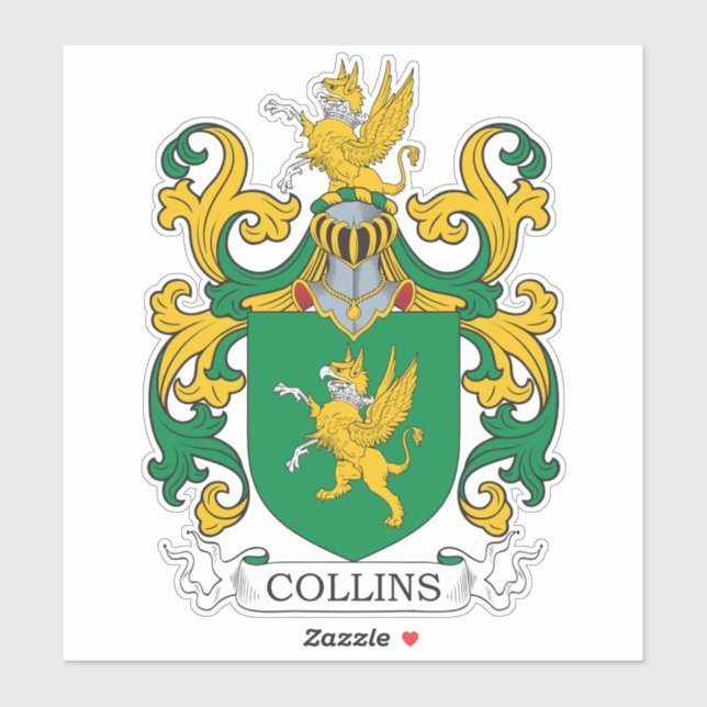 Sticker Collins Family Crest (Feuille)