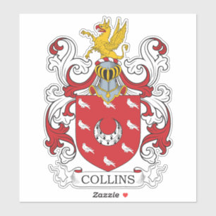 Sticker Collins Family Crest
