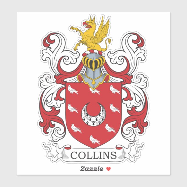 Sticker Collins Family Crest (Feuille)
