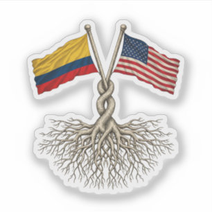 Sticker Colombien - Américain