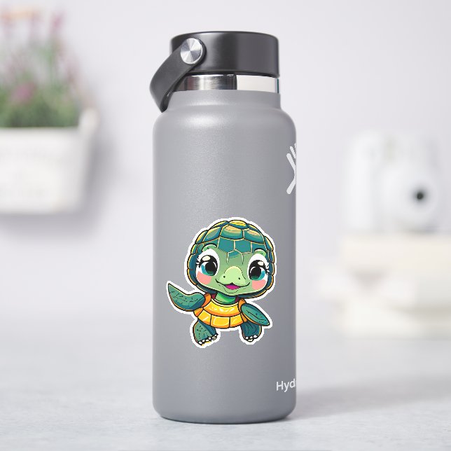 Sticker Colonne de tortue de mer pour enfants (HydroFlask)