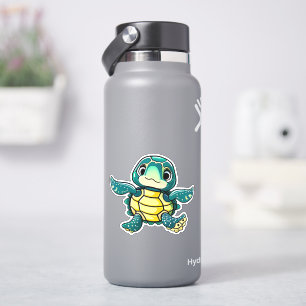 Sticker Colonne de tortue de mer pour enfants