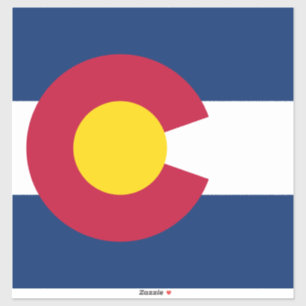 Sticker Colorado : Le drapeau américain du centenaire