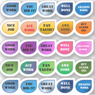 Sticker Coloré Encouragement