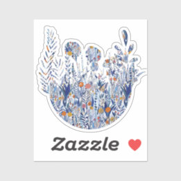 Sticker Colorful Bold Garden Mix