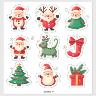 Sticker Colorful Christmas Set