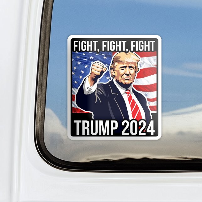 Sticker Combattre Combattre Combattre Donald Trump 2024 De (donald trump 2024 bumper sticker vinyl car window decal fight fight fight)