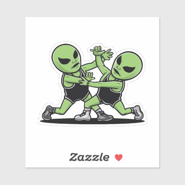 Sticker Combattre les Aliens (Feuille)