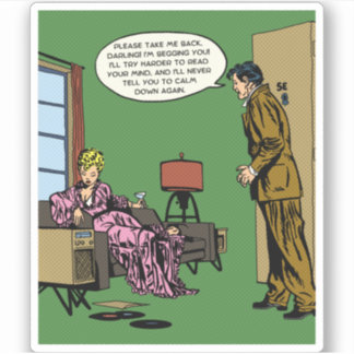 Sticker Comic Woman Can Do Better