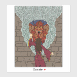 Sticker Comjurer le dragon