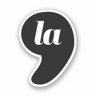 Sticker Comma La - Kamala Black
