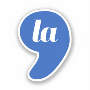 Sticker Comma La - Kamala Blue