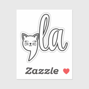 Sticker Comma La Kamala Harris - mère de chat pour Kamala