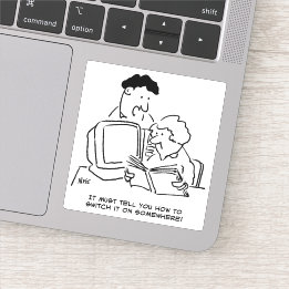 Sticker Comment activer l'ordinateur