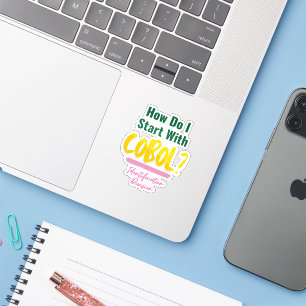 Sticker Comment commencer les codes de programmation Cobol