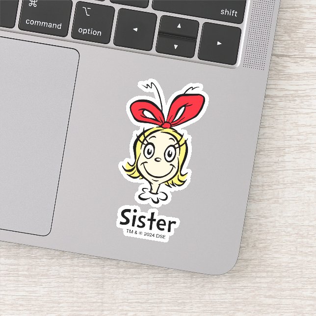 Sticker Comment Grinch a volé Noël | Grinch Sister (Détail)