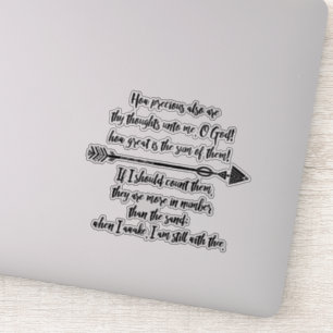 Sticker Comment la Bible Verse Precieux