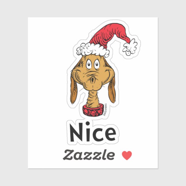 Sticker Comment le Grinch a volé Noël | Max est sympa (Feuille)