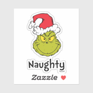 Sticker Comment le pouce a volé Noël Naughty Grinch